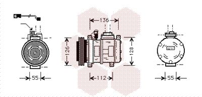 VAN WEZEL Kompressor,kliimaseade 0600K228